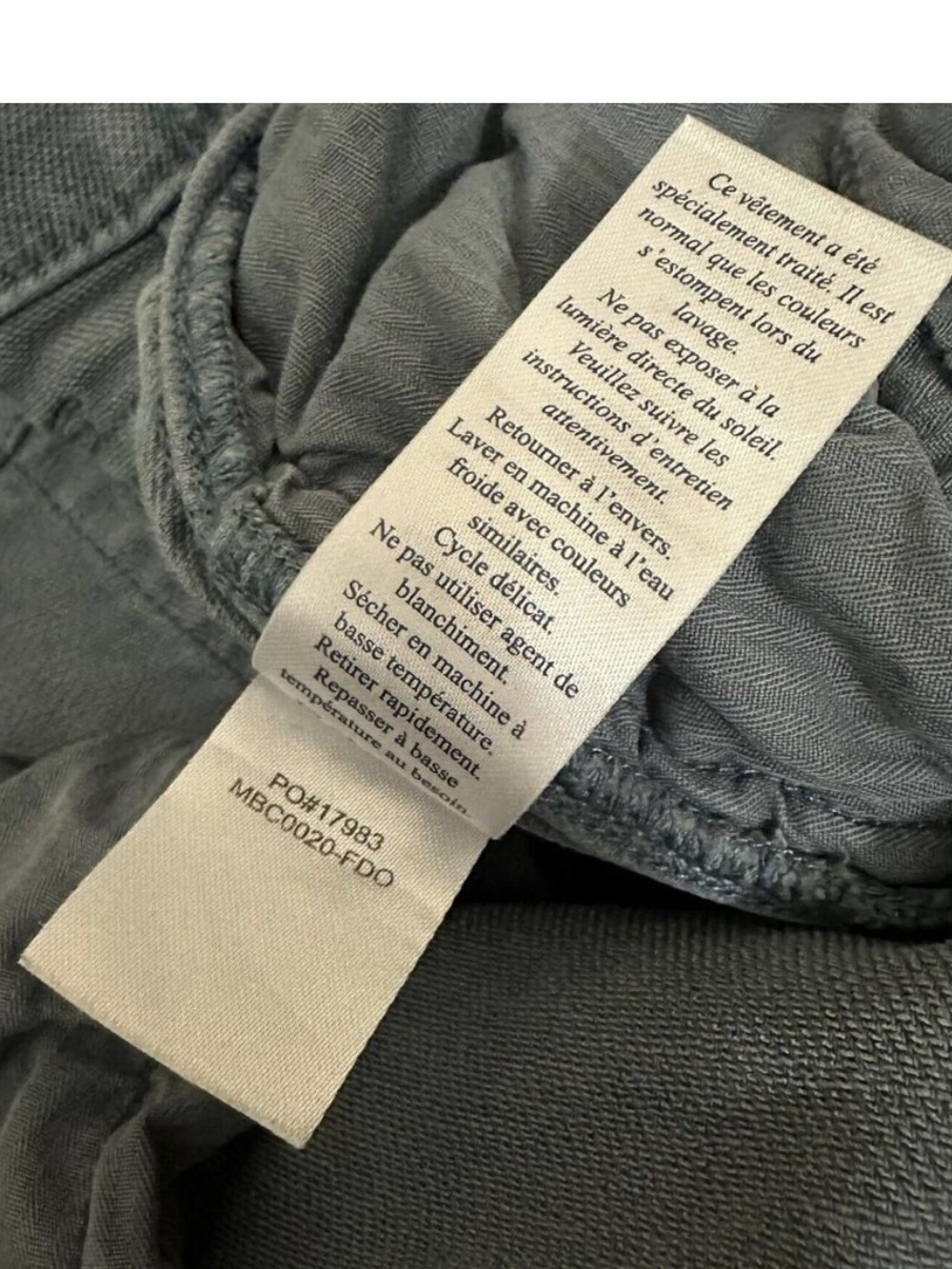 FAHERTY Stretch Terry 5 Pocket Pants Chino in Faded Ocean - Picture 11 of 14